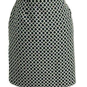 INC International Concepts Women's Chain Link Pencil Skirt, Black & Beige Sz 14